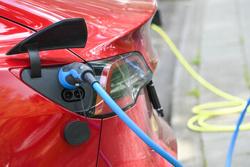 Sticker - auto voiture vehicule electrique borne recharge charge chargement rechargement prise cable autonomie station