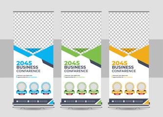 Wall Mural - Roll up banner set design template design. Vector illustration