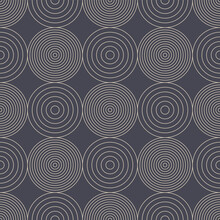 Decorative Different Circles Linear Seamless Pattern Vector Abstract Background. Geometric Authentic Aesthetic Trendy Repetitive Gray Wallpaper. Vintage Folk Ornament Thin Lines Art Illustration