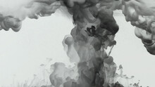 Black Smoke On A White Background