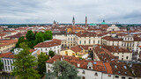 Fototapeta Miasto - Aerial View of Vicenza, Veneto, Italy, Europe, World Heritage Site