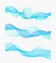 Abstract Flowing Blend Wavy Lines