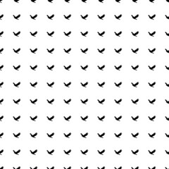 Poster - Square seamless background pattern from geometric shapes. The pattern is evenly filled with big black eagle symbols. Vector illustration on white background