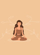 © RADMIKA - silhouette  of a woman  in yoga position