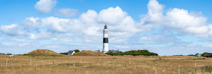 Wall Mural - Kampen lighthouse panorama, Sylt, Schleswig-Holstein, Germany