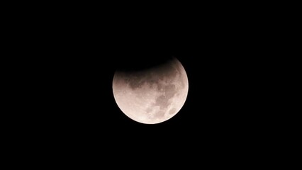 Wall Mural - Blood Moon Lunar Eclipse timelapse - May 2022