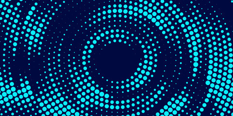 Wall Mural - abstract background with flowing particles. digital future technology concept. vector illustration.