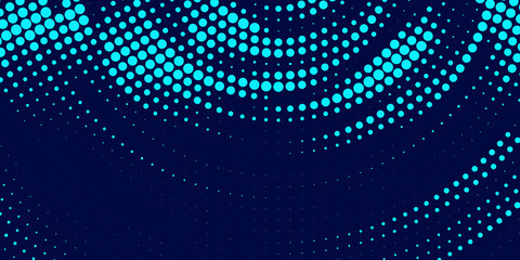 Wall Mural - abstract background with flowing particles. digital future technology concept. vector illustration.