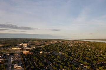 Wall Mural - Barrie sunset photos with centennial park and lake Simco in view 