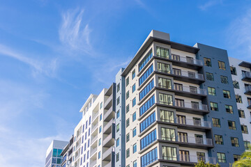 Modern apartment building