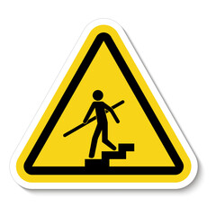 Poster - Avoid A Fall Use Handrails Sign