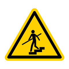 Poster - Avoid A Fall Use Handrails Sign