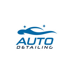 Wall Mural - Car automotive detailing service logo design