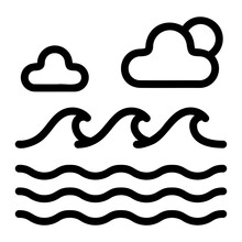 Waves Line Icon