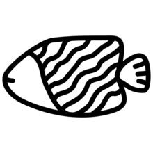 Handdrawn Angelfish Icon