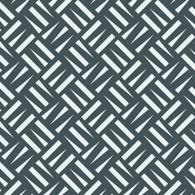 Vector Pattern Repeating Three Triangle Rows Of Checkered Plates With Square In Center, Texture Background. Pattern Is On Swatches Panel