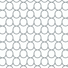 Wall Mural - linear vector pattern, repeating rounded shape or circle shape. pattern is clean for fabric, wallpap