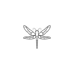 Wall Mural - dragonfly icon