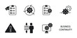 continuity icons set . continuity pack symbol vector elements for infographic web