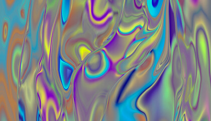  Abstract multicolored glowing liquid background.