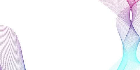 Wall Mural - vector wave lines flowing dynamic isolated on white background. abstract background.
