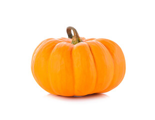 Wall Mural - Studio shot of a nice ornamental pumpkin on pure white background