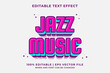 © idesign 88 - 3d Jazz Music Cartoon Editable Text Effect Premium Vector