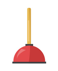 Toilet plunger vector isolated