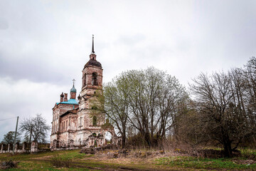 Wall Mural - landscape rural Orthodox church