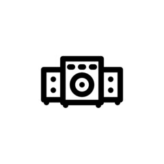 Poster - speaker vector icon. computer component icon outline style. perfect use for logo, presentation, website, and more. simple modern icon design line style