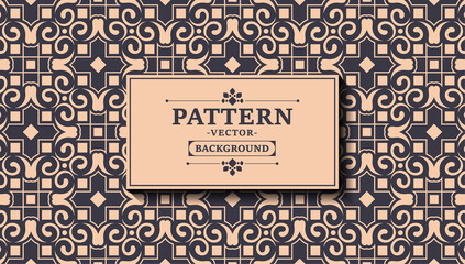 flat ornament line pattern design