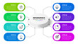 © kuliperko - Infographic template. isometric circle with 8 steps