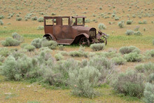 1929 Ford Model A Four Door Sedan, Forgotten In A Field Near Moro On Eastern Oregon.  Focus Stacked To Insure Sharp Focus