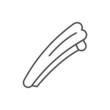 Woman hairpin line outline icon