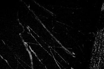 Poster - white scratches isolated on black background