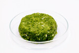 Fototapeta Mapy - Vegetable burger created in the laboratory, vegan life and vegetarian meal concept 