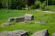 © FarukPhotography - The old medieval necropolis called Stecci in Central Bosnia. Medieval tombstone called Stecak near the town of Novi Travnik. Necropolis called Maculje in the heart of Bosnia and Herzegovina.