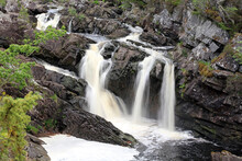 Close Up Of A Section Of Rogie Falls, Scotland UK
