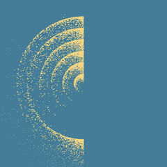 Noise gradient swirl algorithm implementation illustration