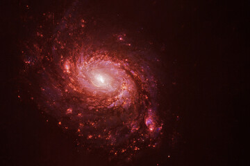 Wall Mural - bright spiral galaxy. elements of this image furnished by nasa