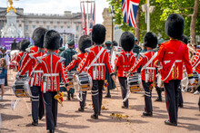 Queens Guards At The Queens Platinum Jubilee Celebrations