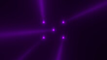 Glowing Purple Spotlight Beams On Stage, Abstract Club, Disco And Entertainment Style Background