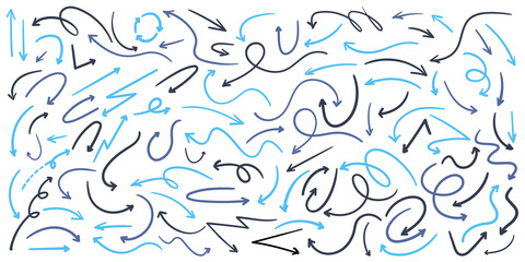 Fototapete - arrows set icons. arrow vector collection. arrow. cursor. modern simple arrows.