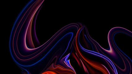 Wall Mural - Luxury abstract for a mobile screen concept, phone desktop and wallpaper, background, Color  abstract illustration made of purple colored oil paint on background,  background 3d render,