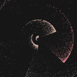 Fototapeta Kosmos - Noise gradient swirl algorithm implementation illustration
