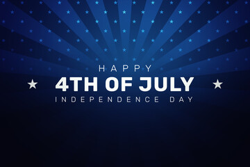 Poster - 4th of July Independence Day Celebration concept abstract background. Modern patriotic backdrop