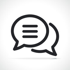 chat or speech bubble icon