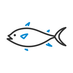 Canvas Print - Fish Icon