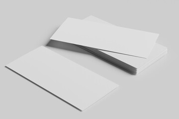 Poster - DL Bi Fold Blank Mockup