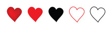Red And Black Hearts Icon